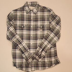 Denim & Supply Ralph Lauren Green and Blue Plaid Men's Shirt